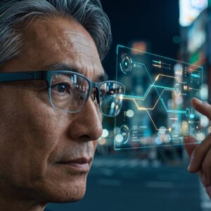 ARグラスによるHUD表示イメージ
