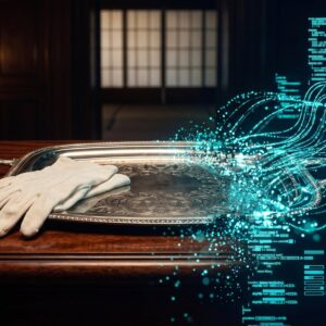 執事からAIへ——名前の継承イメージ