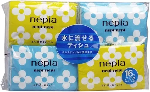 ネピア 水に流せるポケットティシュ 16個パック