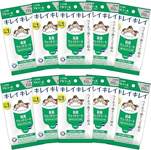 キレイキレイ 除菌ウェットシート アルコールタイプ 10枚×10個